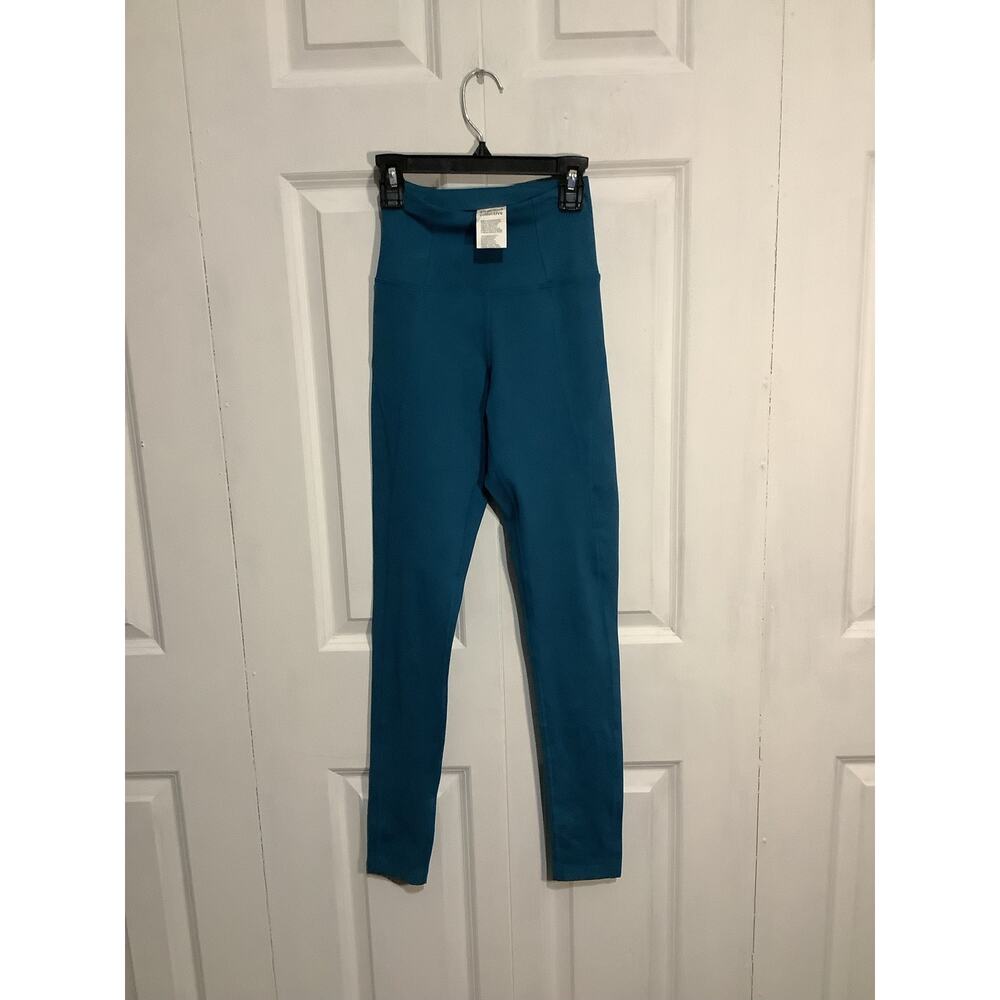 Girlfriend Collective Teal Yoga Leggings
